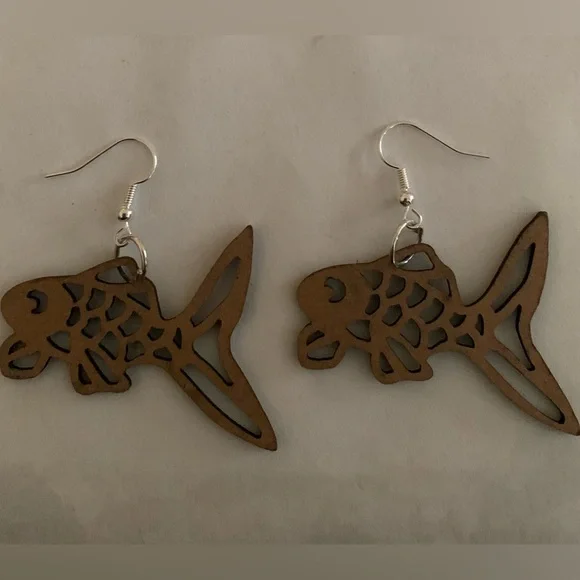 Earrings. Koi/Goldfish Earrings - Picture 2 of 2